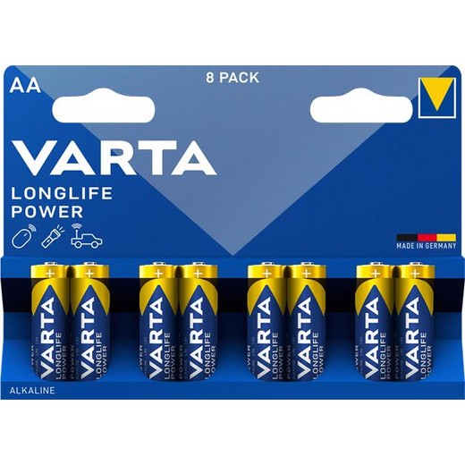 Batéria, AA tužková, 8 ks, VARTA "Longlife Power"