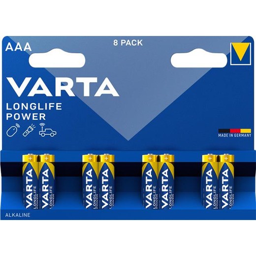 Batéria, AAA mikro, 8 ks, VARTA "Longlife Power"