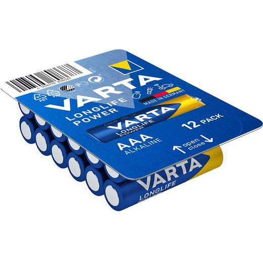 Batéria, AAA mikro, 12 ks, VARTA "Longlife Power"
