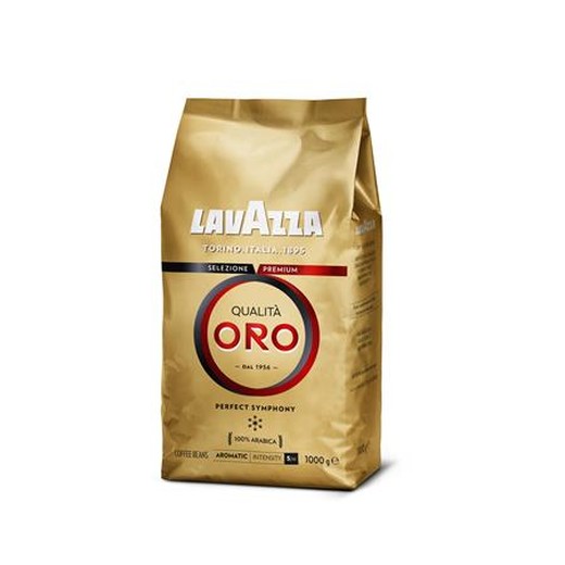 Káva, pražená, zrnková, 1000 g, LAVAZZA "Qualita Oro"