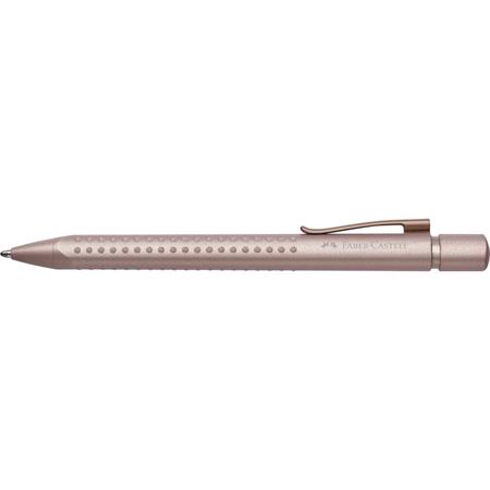 Guľôčkové pero, 0,7 mm, stláčací mechanizmus, telo pera: ružová, FABER-CASTELL "Grip 2010 Harmony", modrá