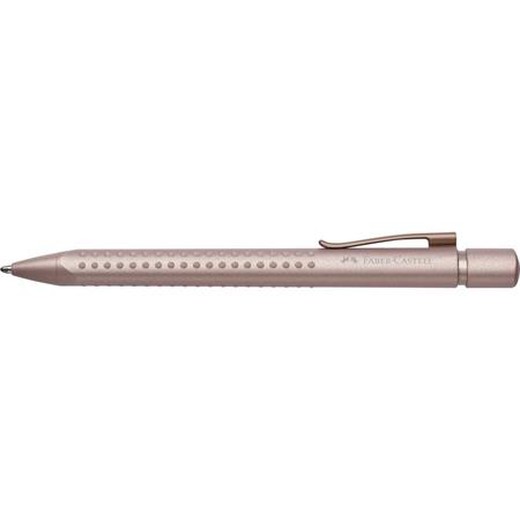 Guľôčkové pero, 0,7 mm, stláčací mechanizmus, telo pera: ružová, FABER-CASTELL "Grip 2010 Harmony", modrá