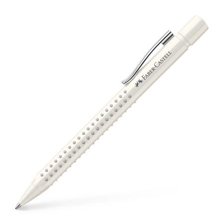 Guľôčkové pero, 0,7 mm, stláčací mechanizmus, telo pera: biela, FABER-CASTELLG "Grip 2010 Harmony", modrá