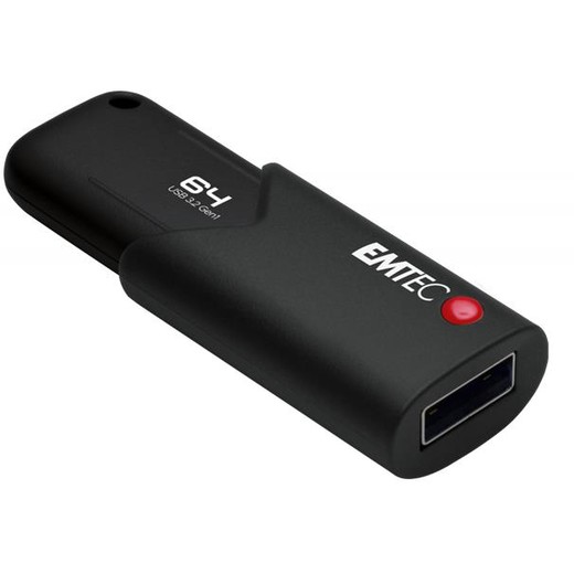 USB kľúč, 64GB, USB 3.2, titkosított, EMTEC "B120 Click Secure"