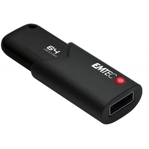 USB kľúč, 64GB, USB 3.2, titkosított, EMTEC "B120 Click Secure"