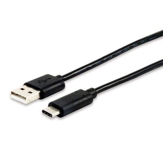 Prevodný kábel, USB-C-USB 2.0, 1m, EQUIP