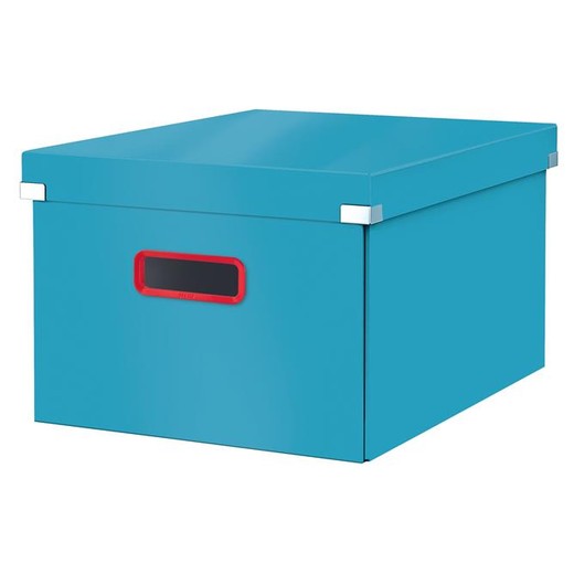 Škatuľa, veľkosť L, LEITZ "Cosy Click&Store", pokojná modrá