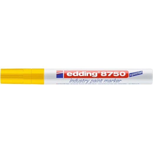 Lakový popisovač, 2-4 mm, EDDING, "8750", žltá