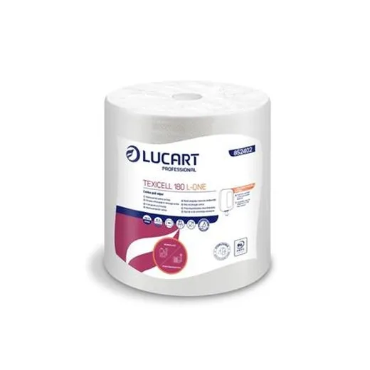 Utierky, v kotúči, vnútorný návin, 1-vrstvové, 180 útržkov, LUCART "Airtech L-One", biela