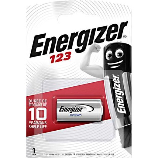 Špeciálna batéria, CR123 fotobatéria, 1ks, lítiová, ENERGIZER