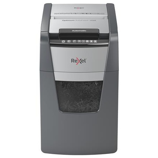 Skartovací stroj, mikrokonfety, 150 listov, REXEL "Optimum AutoFeed+ 150M"