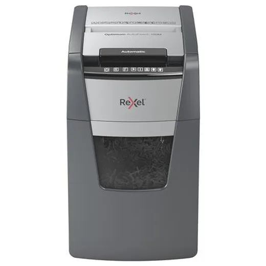 Skartovací stroj, mikrokonfety, 150 listov, REXEL "Optimum AutoFeed+ 150M"