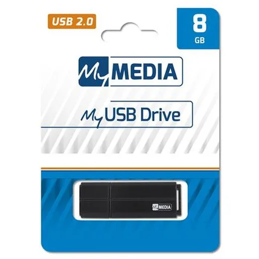 USB kľúč, 8GB, USB 2.0, MYMEDIA (by VERBATIM)