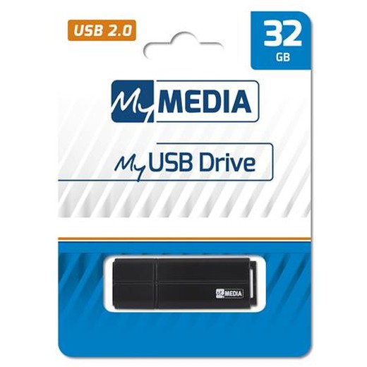 USB kľúč, 32GB, USB 2.0, MYMEDIA (by VERBATIM)