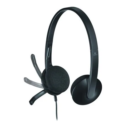 Slúchadlá, stereo, s mikrofónom, LOGITECH "H340"