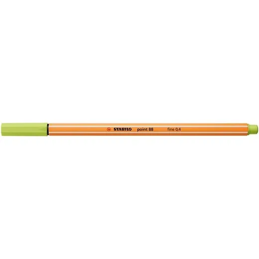 Liner, 0,4 mm, STABILO "Point 88", limetkovo zelený