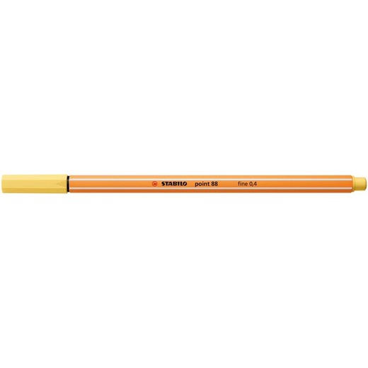 Liner, 0,4 mm, STABILO "Point 88", svetložltý