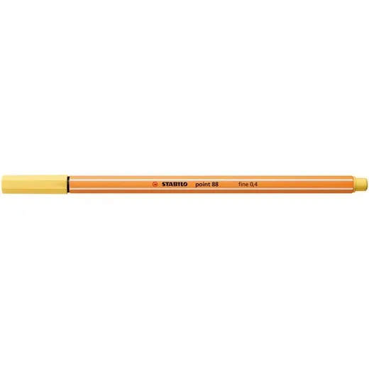 Liner, 0,4 mm, STABILO "Point 88", svetložltý