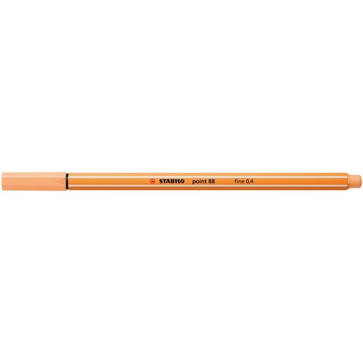 Liner, 0,4 mm, STABILO "Point 88", svetlooranžový