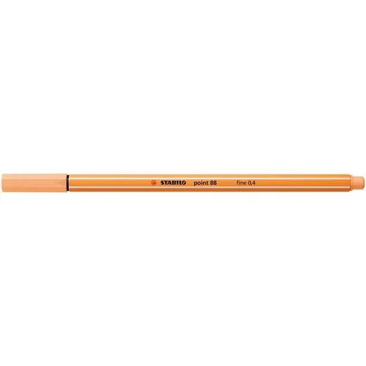 Liner, 0,4 mm, STABILO "Point 88", svetlooranžový