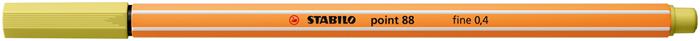 Liner, 0,4 mm, STABILO "Point 88", horčicový