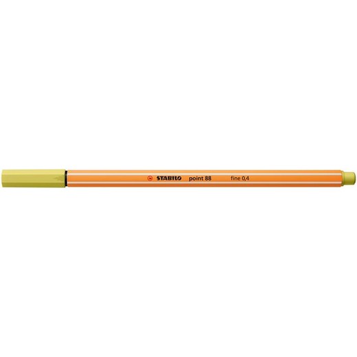 Liner, 0,4 mm, STABILO "Point 88", horčicový