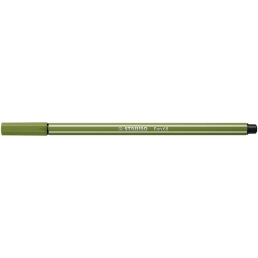 Popisovač, 1 mm, STABILO "Pen 68", machovo zelený