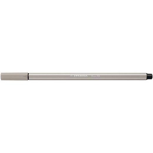 Popisovač, 1 mm, STABILO "Pen 68", teplý sivý
