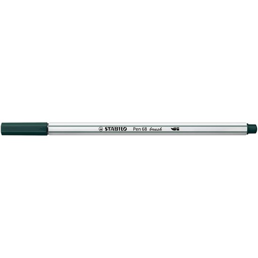 Vláknová fixka, STABILO "Pen 68 brush", zemovo zelená