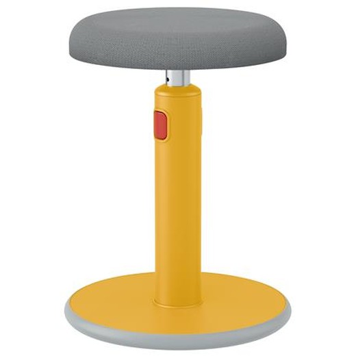 Stolička, ergonomická, LEITZ "Ergo Cosy Active", teplá žltá
