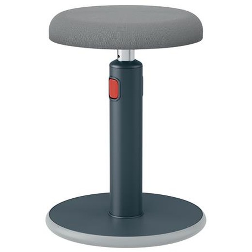 Stolička, ergonomická, LEITZ "Ergo Cosy Active", zamatová sivá