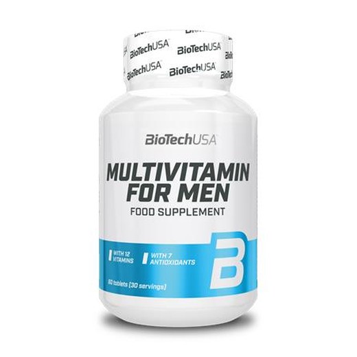 Multivitamín, 60 tabliet, pre mužov, BIOTECH USA