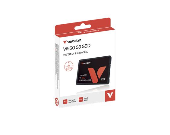 SSD (vnútorná pamäť), 1TB, SATA 3, 500/520MB/s, VERBATIM "Vi550"