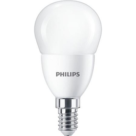 LED žiarovka, E14, malá guľa, P48, 7W, 806lm, 4000K, PHILIPS "CorePro"