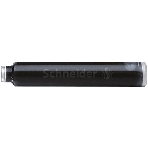 Náplň do plniacich pier, 6 ks, SCHNEIDER, čierna