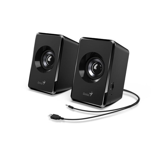 Reproduktor, 2.0, 3W, USB, GENIUS "SP-U125", čierny
