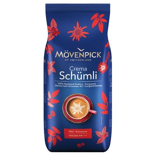 Káva, pražená, zrnková, 1000 g, MÖVENPICK "Schümli"