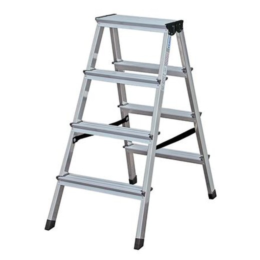 Rebrík, obojstranný, 2x4 schody, KRAUSE "Dopplo"