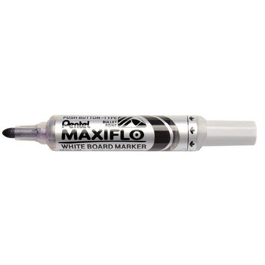 Popisovač na tabule, 2,5 mm, kužeľový hrot, PENTEL "Maxiflo MWL5M", fialová