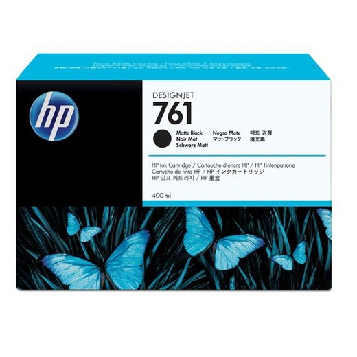 CM991A atramentová náplň pre DesignJet T7100 tlačiarne, HP 761, matná čierna, 400 ml