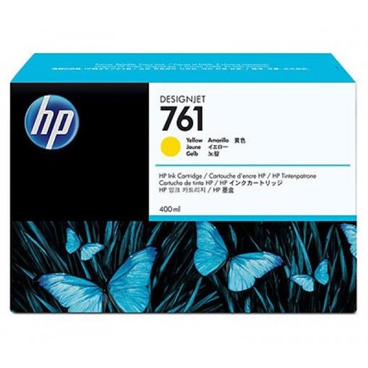 CM992A atramentová náplň pre DesignJet T7100 tlačiarne, HP 761, žltá, 400 ml