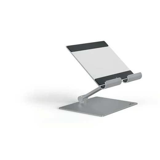 Stojan na tablet, stolový, DURABLE "RISE", strieborná