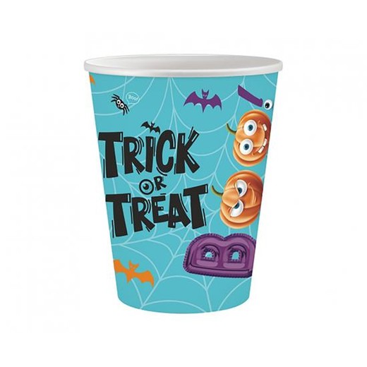 Pohár, papierový,  2,5 dl, "Trick or Treat"