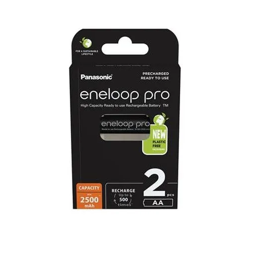 Nabíjacia batéria, AA tužková, 2x2500 mAh Ni-MH, PANASONIC "Eneloop Pro"