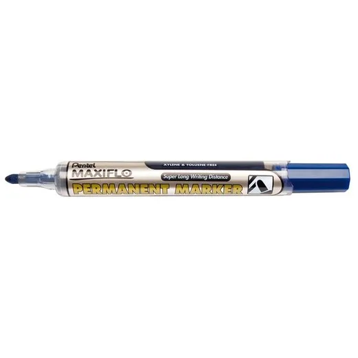 Permanentný popisovač, 1,5 mm, kužeľový hrot, PENTEL "Maxiflo NFL50", modrá