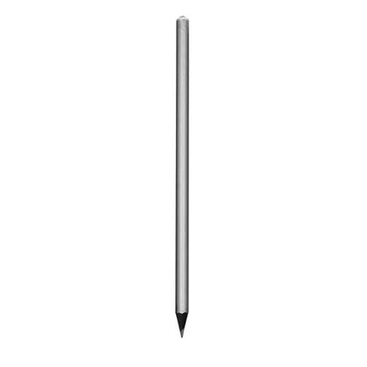 Ceruzka, strieborná, s bielymi SWAROVSKI® krištáľmi, 14 cm, ART CRYSTELLA®