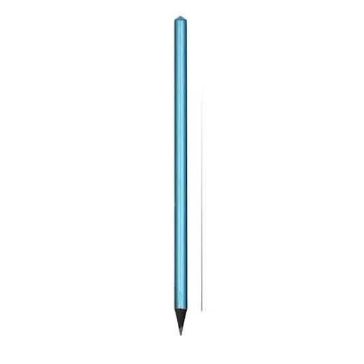 Ceruzka, metalická modrá, s aqua modrými SWAROVSKI® krištáľmi, 14 cm, ART CRYSTELLA®
