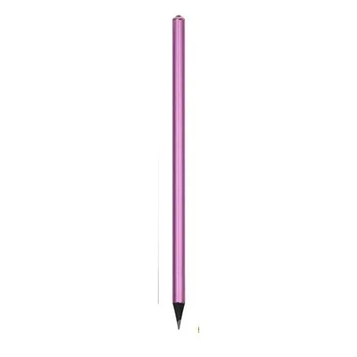 Ceruzka, kovová ružová, s ružovými SWAROVSKI® kriľtáľmi, 14 cm, ART CRYSTELLA®