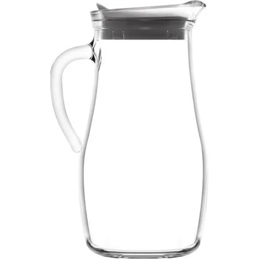 Sklenený džbán, s vekom, sklo, 1,8 l