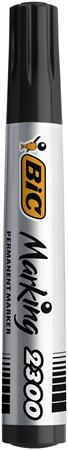 Permanentný popisovač, 3,7-5,5 mm, zrezaný hrot, BIC "ECO 2300", čierna